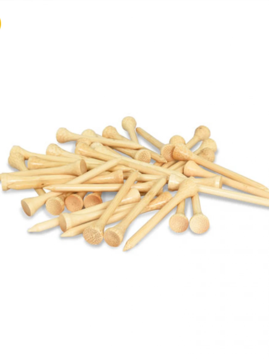 Green Tee - Bamboo 2 3/4 Natural Tees 40 Pack - Image 2