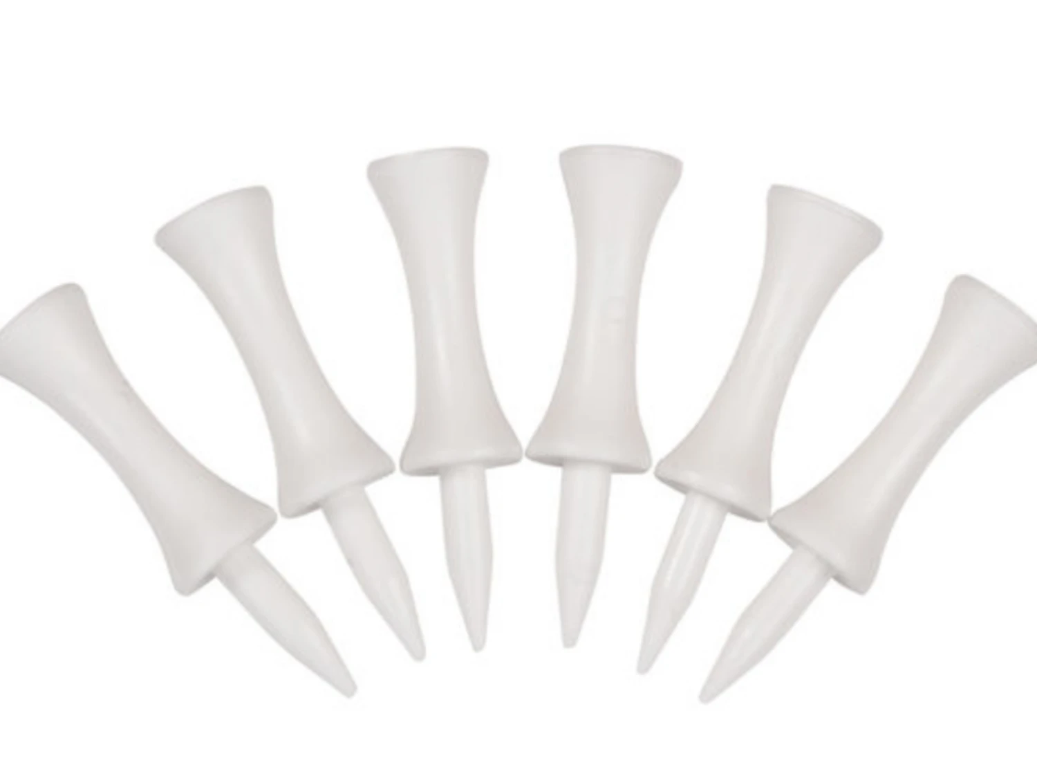 Longridge Plastic Castle Tees White 29Mm